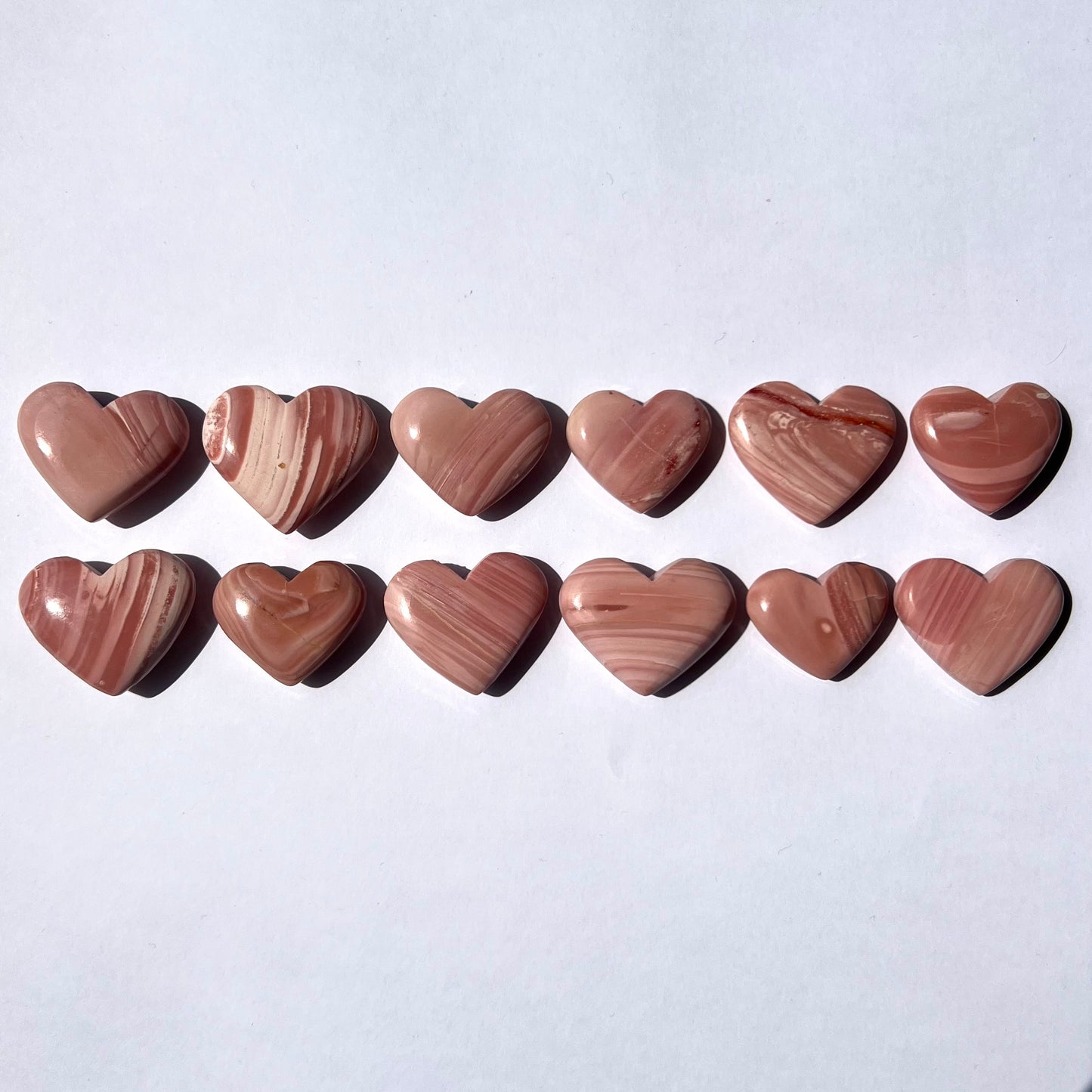 Cœur en Opale rose au choix (1 à 12)