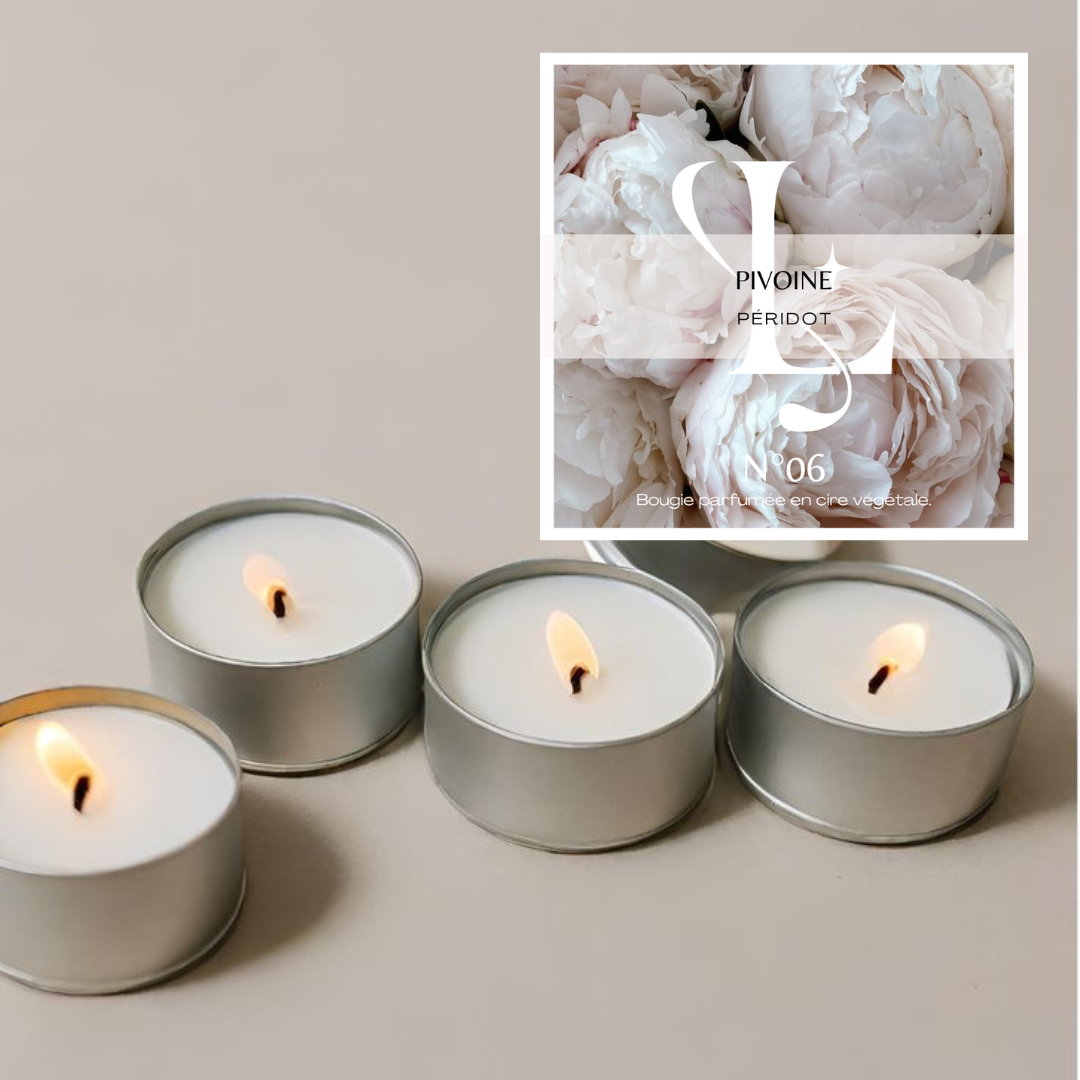 Bougie N°06 Pivoine / Péridot