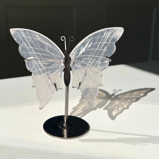 Papillon en Quartz rose 3