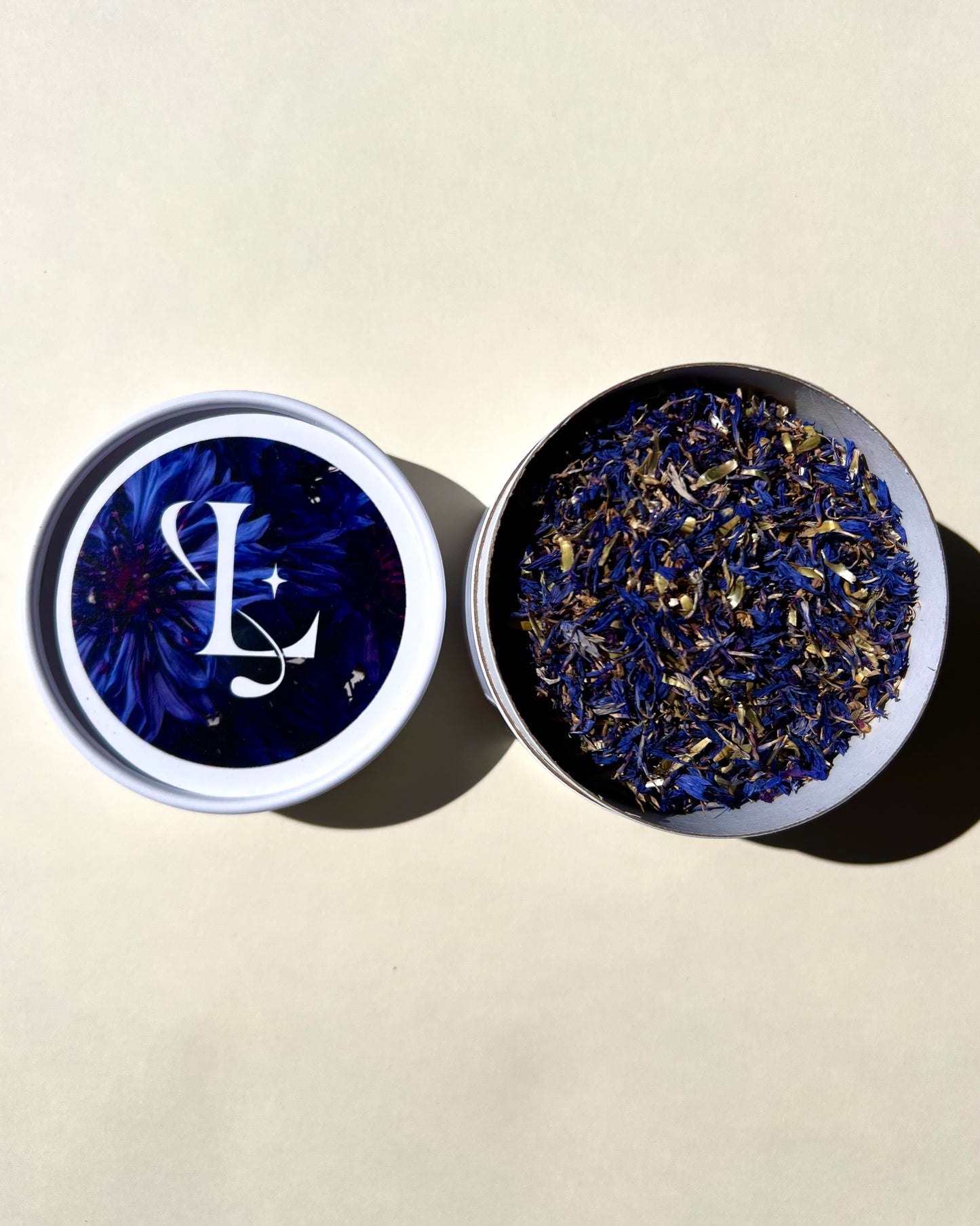 Pot de Bleuet Bleu / Fleurs séchées