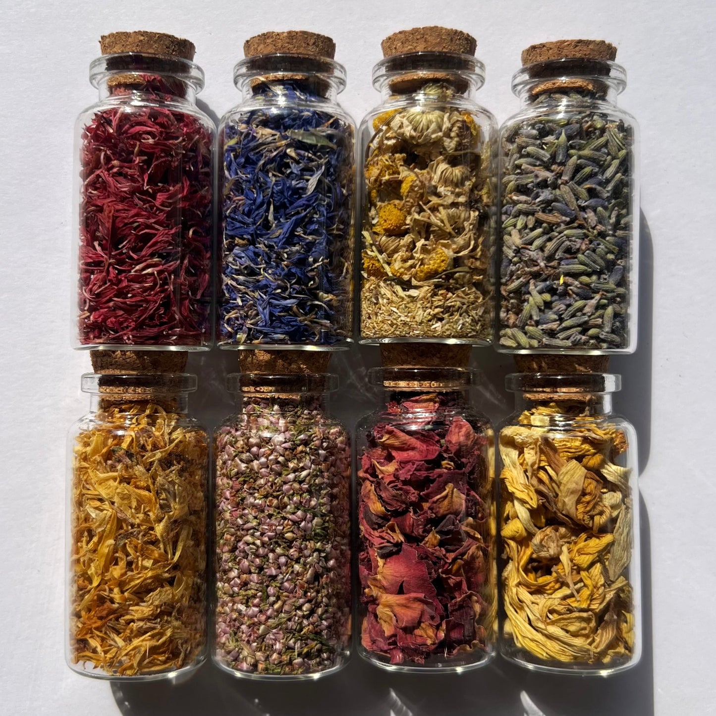 Kit Apothicaire / Fioles fleurs séchées / Herbal Witch Bottle