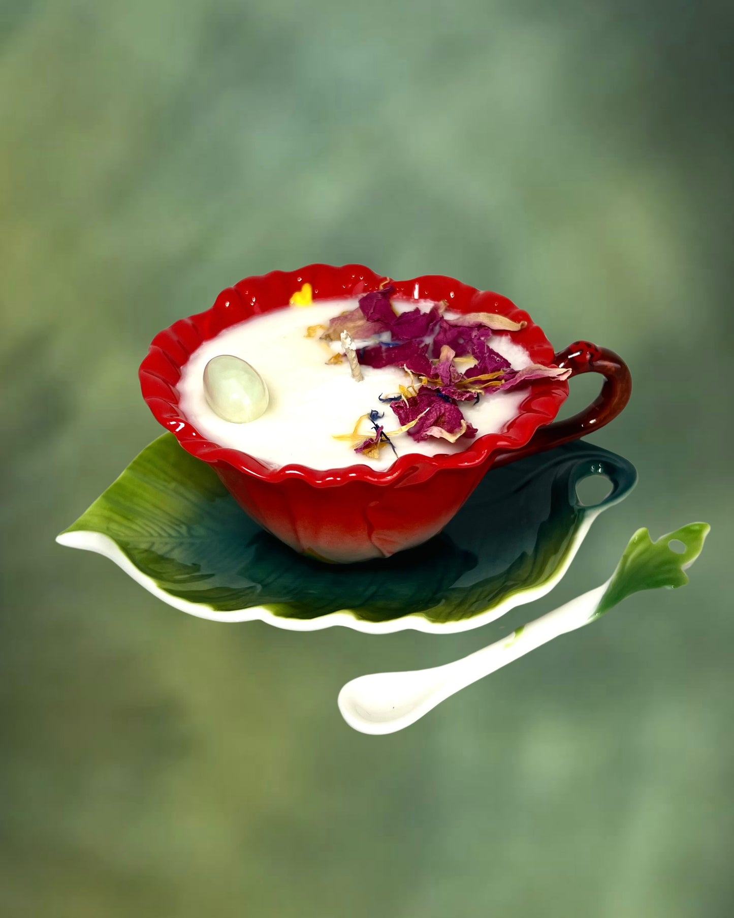 Bougie Sofia / Pivoine et Oud / Jade Vert