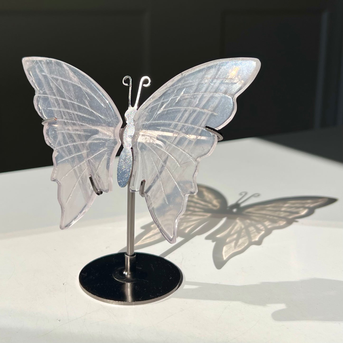Papillon en Quartz rose 3